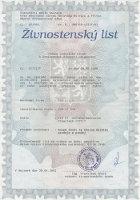 Živnostenský list